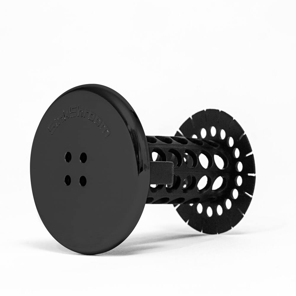 Sink Shroom Bathroom Sink Strainer & Hair Catcher, Matte Black