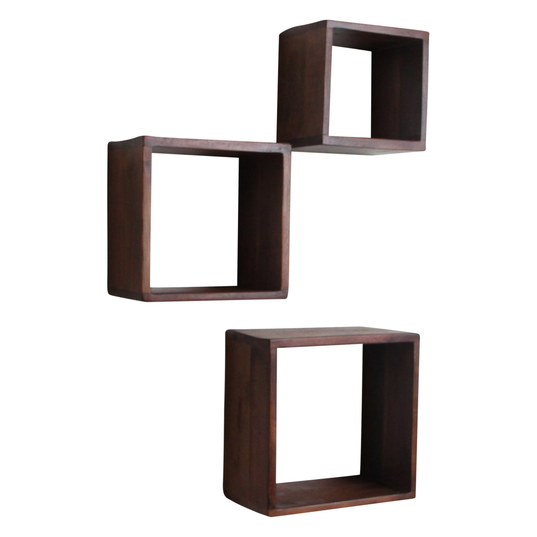 Raw materials wandplanken Factory kubus - set van 3 - FSC gerecycled hout
