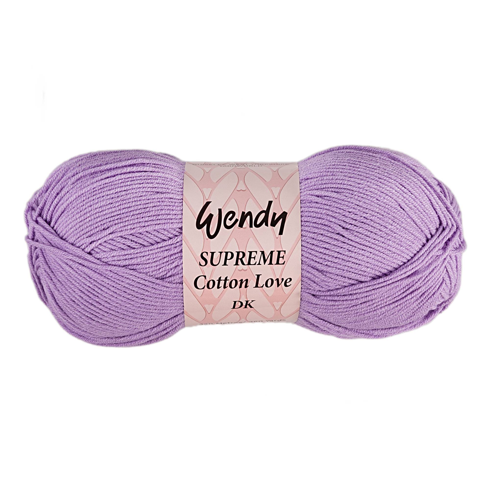 Wendy Lavender Supreme Cotton Love DK Yarn 100g