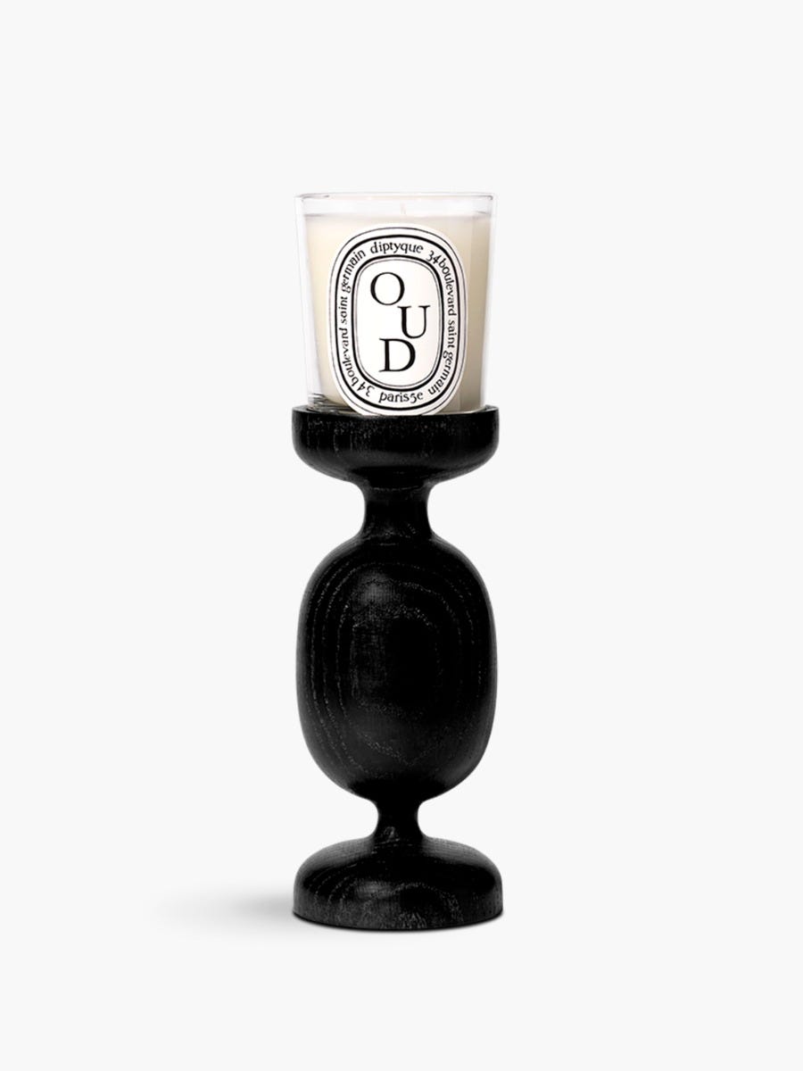 Black Column Candle Holder