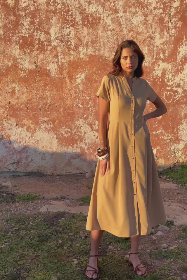 Rosie - Robe midi évasée
