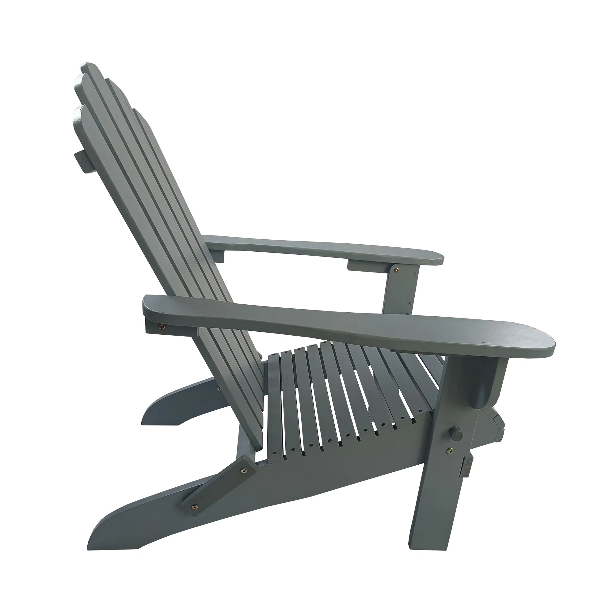 Outdoor Or Indoor Wood Adirondack Chair, Foldable