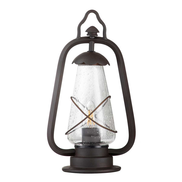 Lampa ogrodowa stojąca stary brąz Miners wys:37 cm 1xE27x60W IP44 Elstead