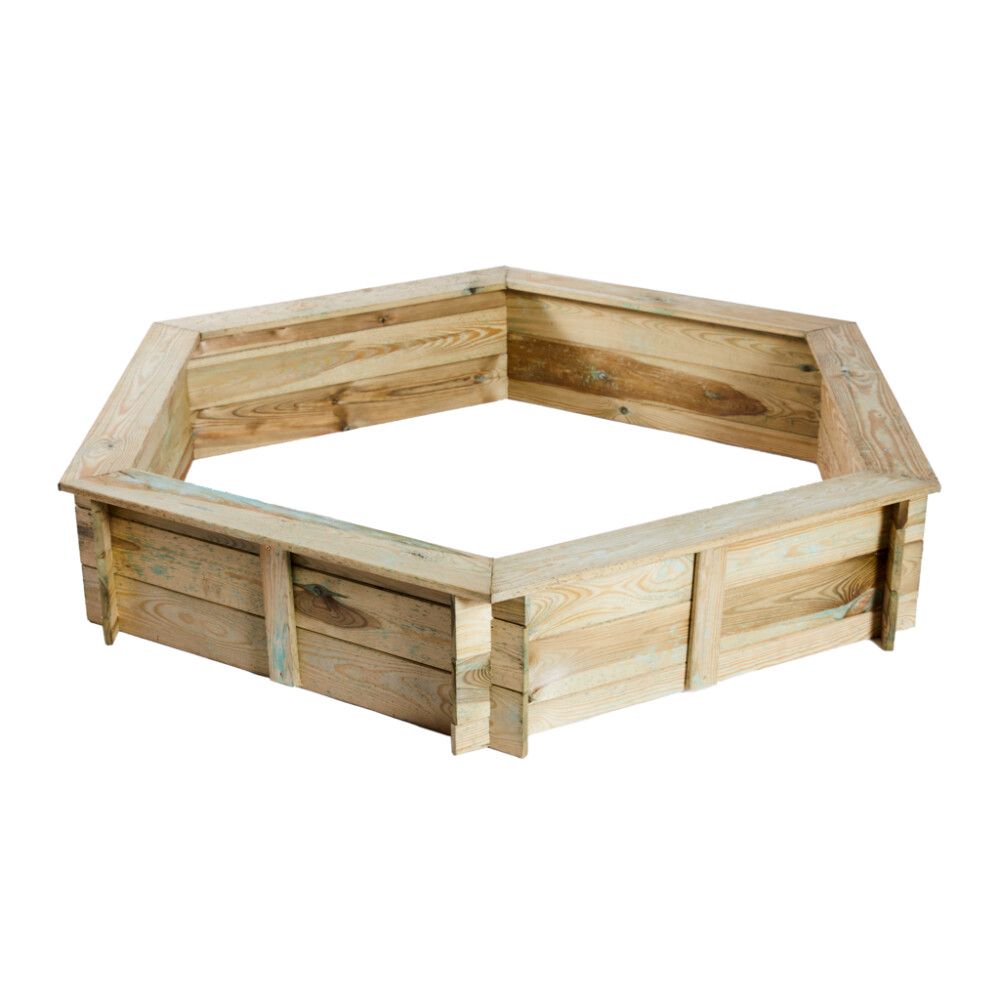SANDKASSE NORDIC PLAY SPILL 6-SINGLE TRYKKIMPREGNERT 168X140CM