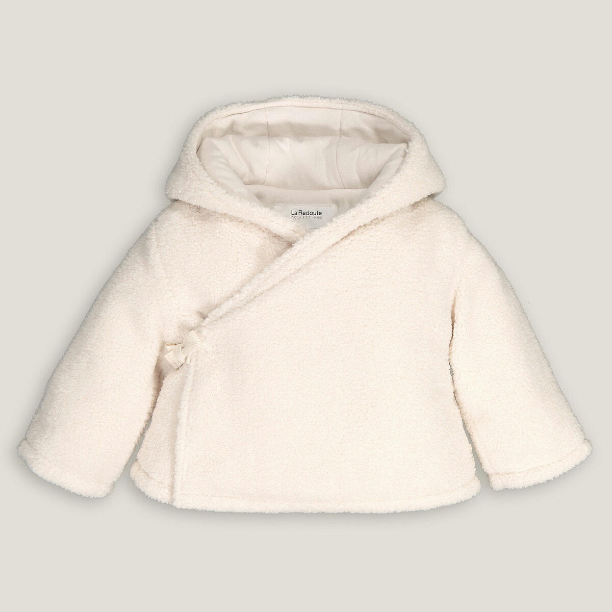 Manteau chaud à capuche en tissu duveteux