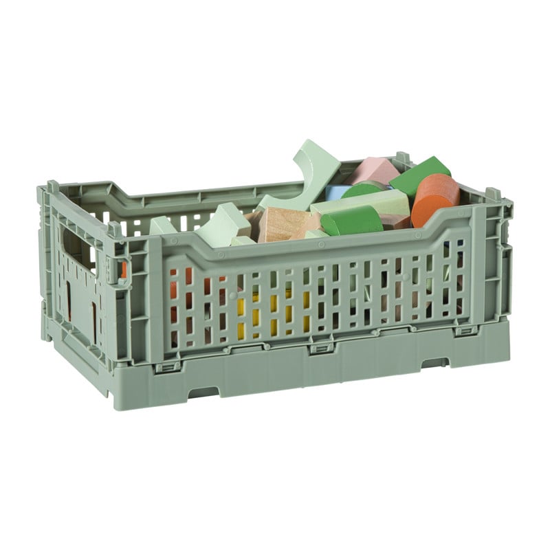 Vouwkrat middel - groen - 10.5x27x17 cm