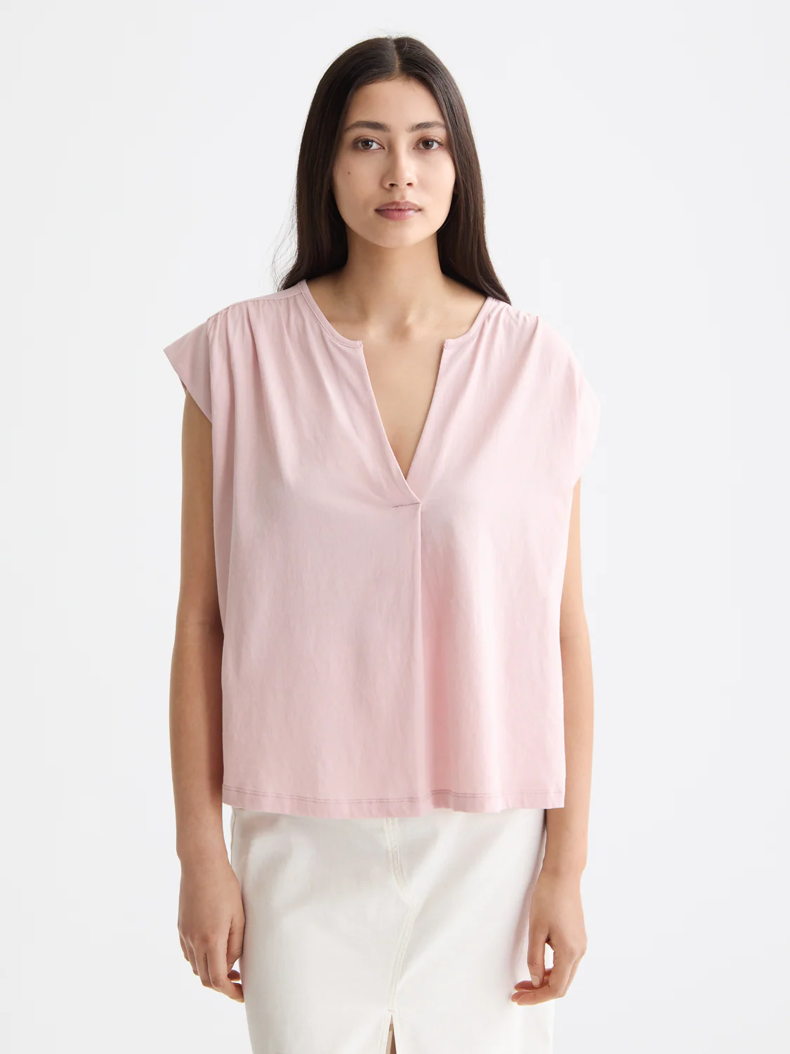 Drapey V-Neck T-Shirt