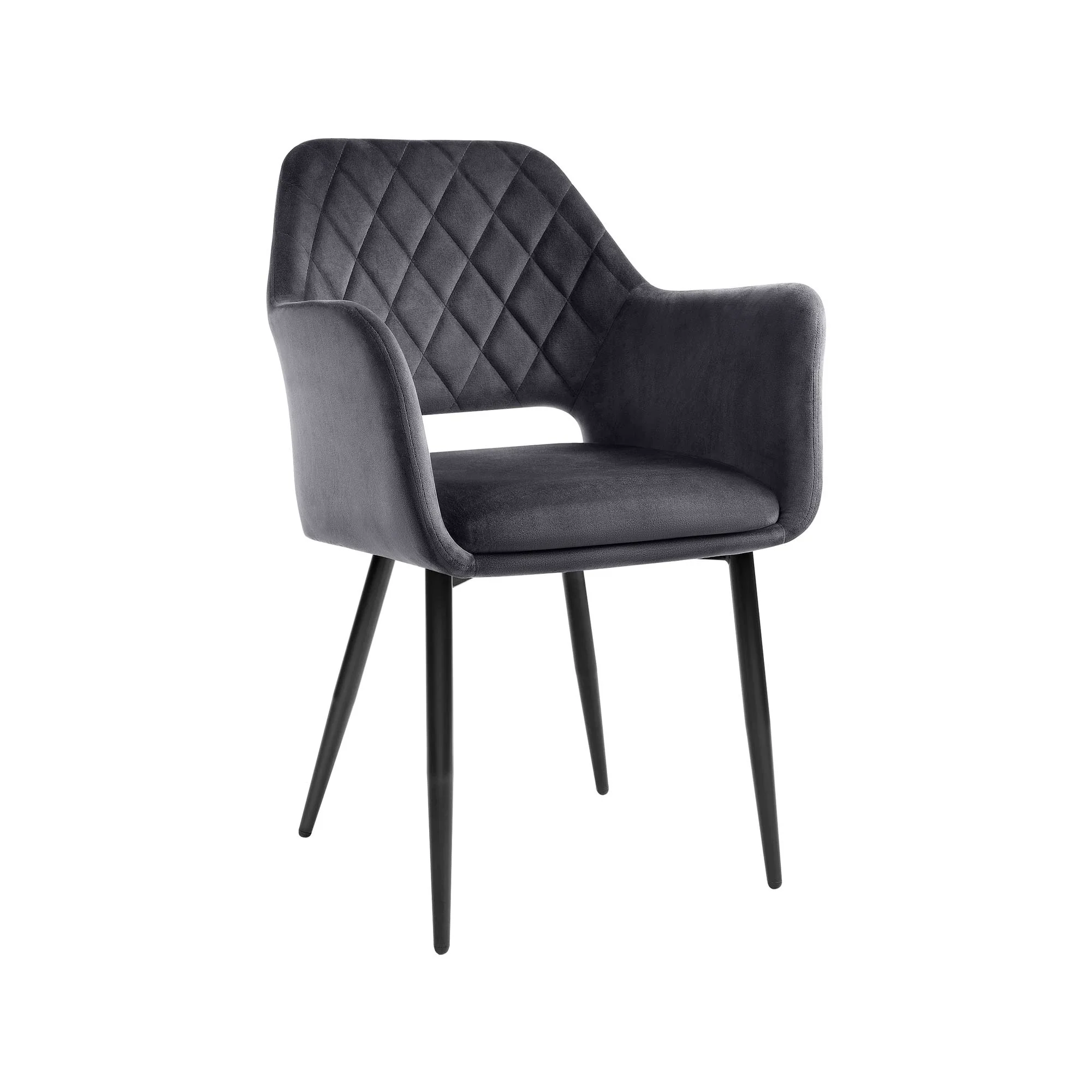 Chaise de salle à manger velours