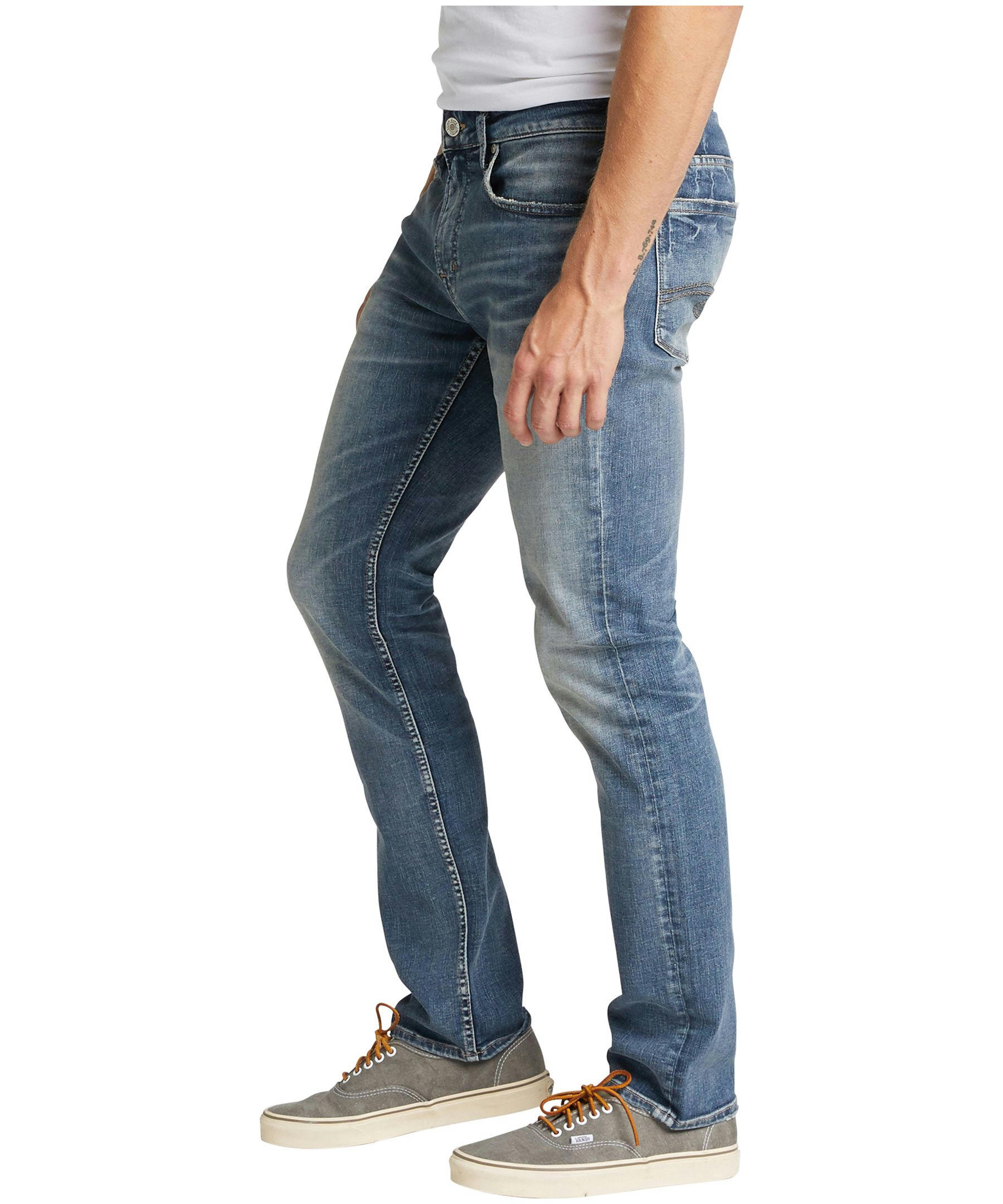 Silver Men's Konrad Performance Stretch Denim Jeans - Dark Wash