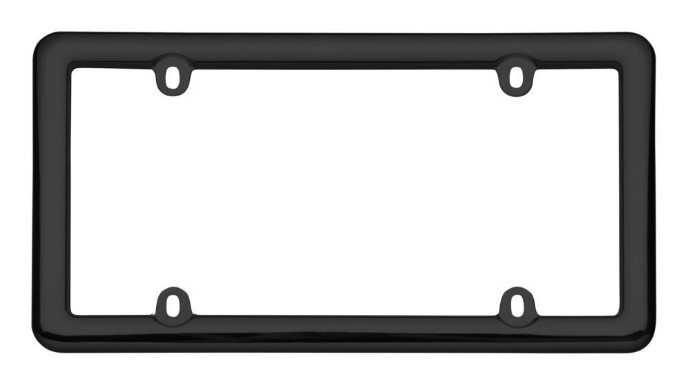 Plastic Black License Plate Frames, 2-pk