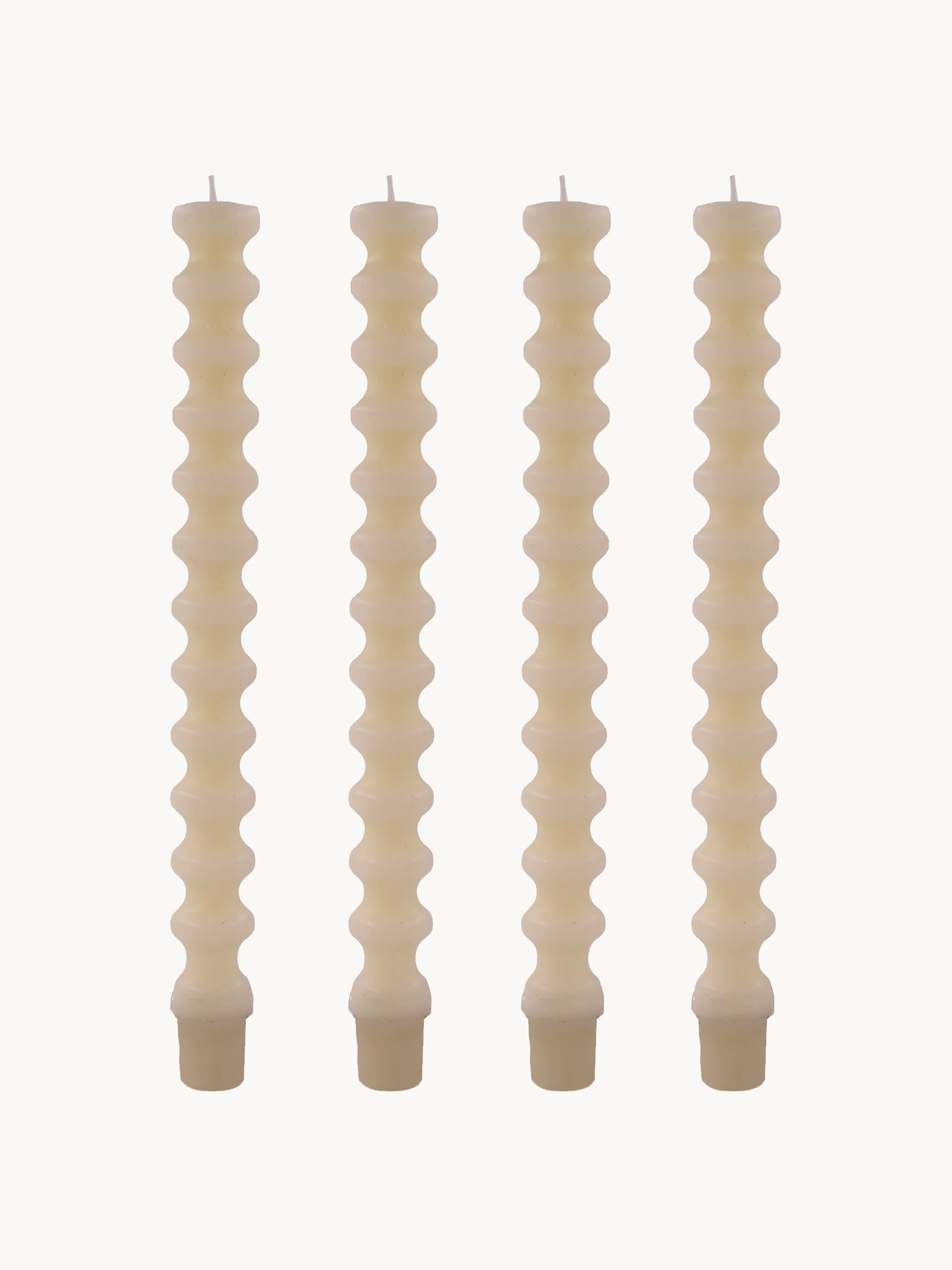 Handgefertigte Stabkerzen Mura, 4er-Set
