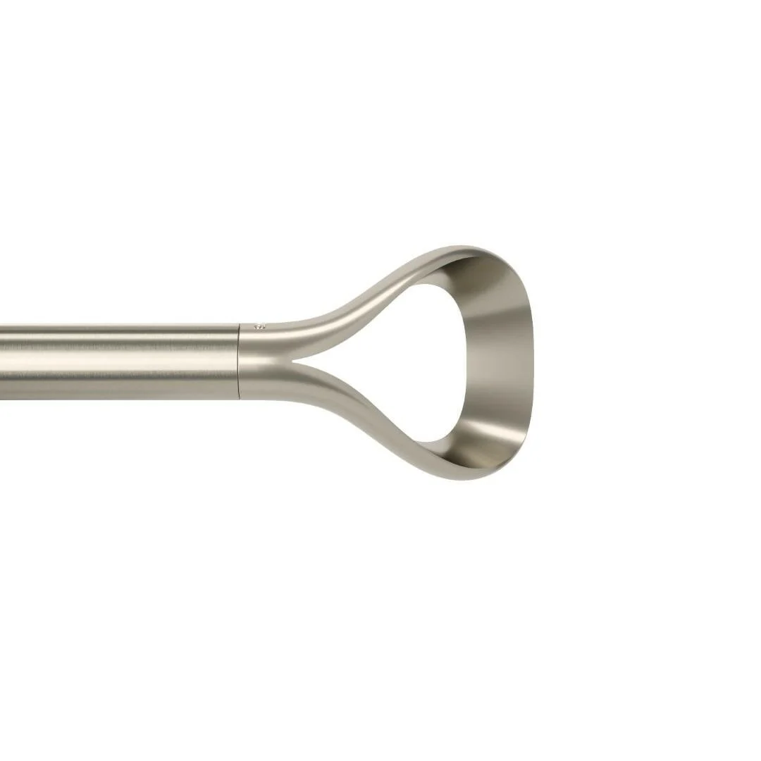KARNISZ REGULOWANY Loop 107-305 cm METALOWY nikiel