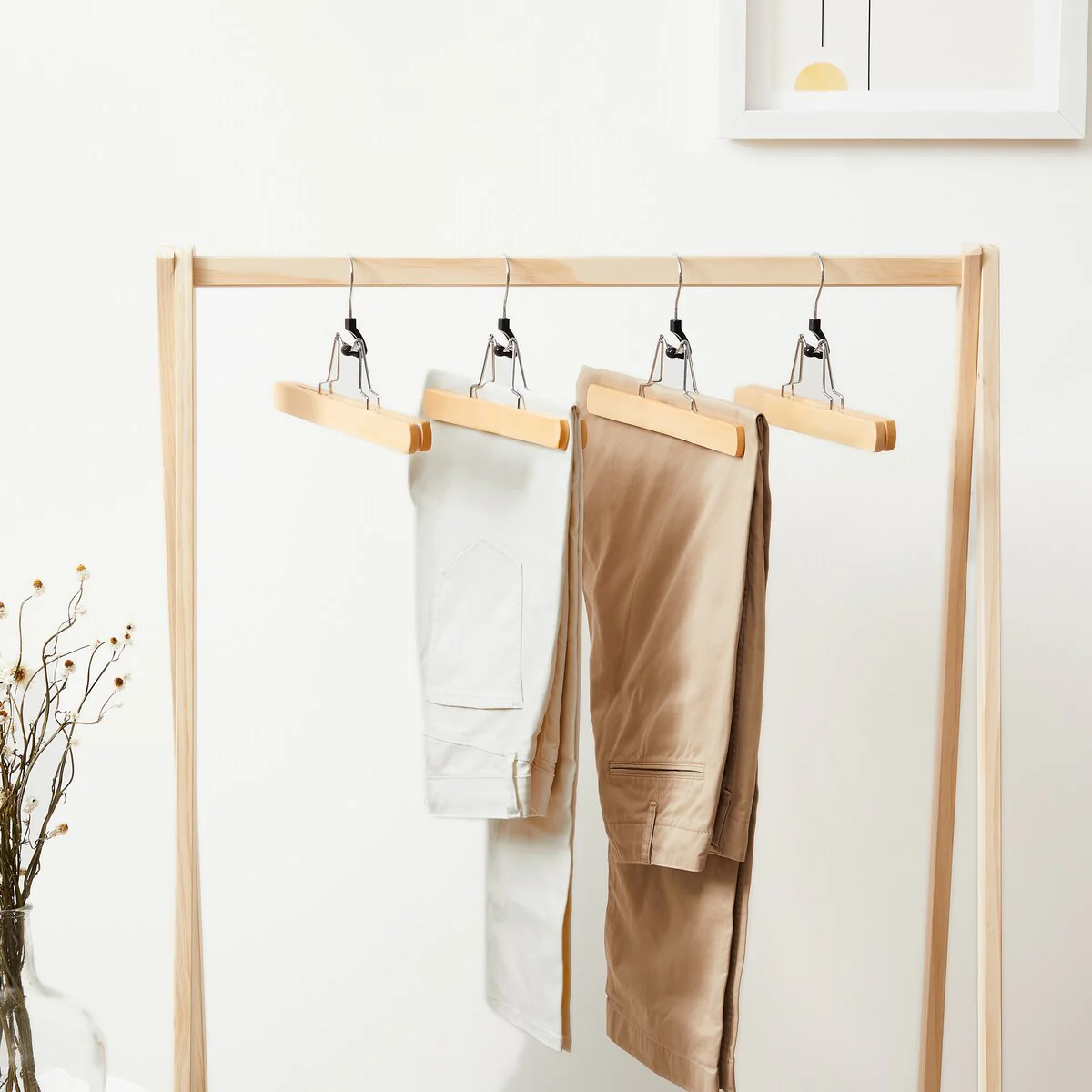 Wooden Pants Hangers 12 Pack - 12 Packs