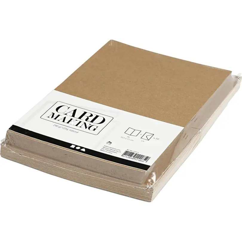 Karte 50er-Set Blankokarte und Couvert