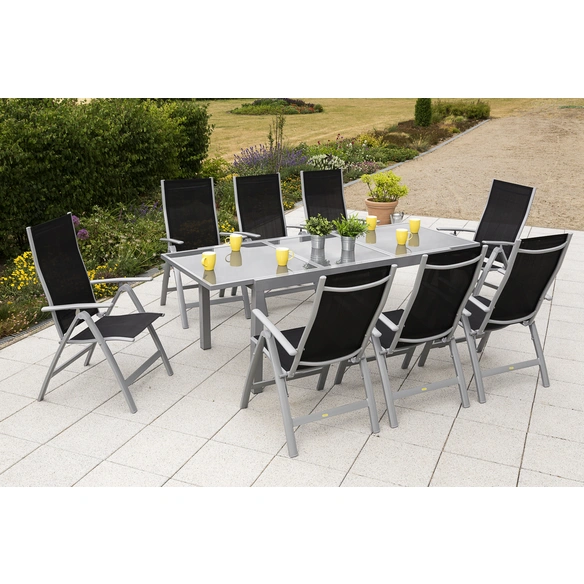 Gartenmöbelset »Carrara«, 8 Sitzplätze, Aluminium/Textil
