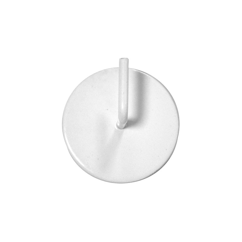 Support rond adhésif blanc brillant 2 pièces MOBOIS