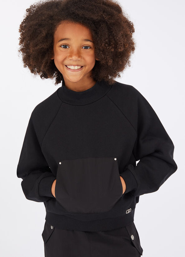 Felpa con maxi tasca