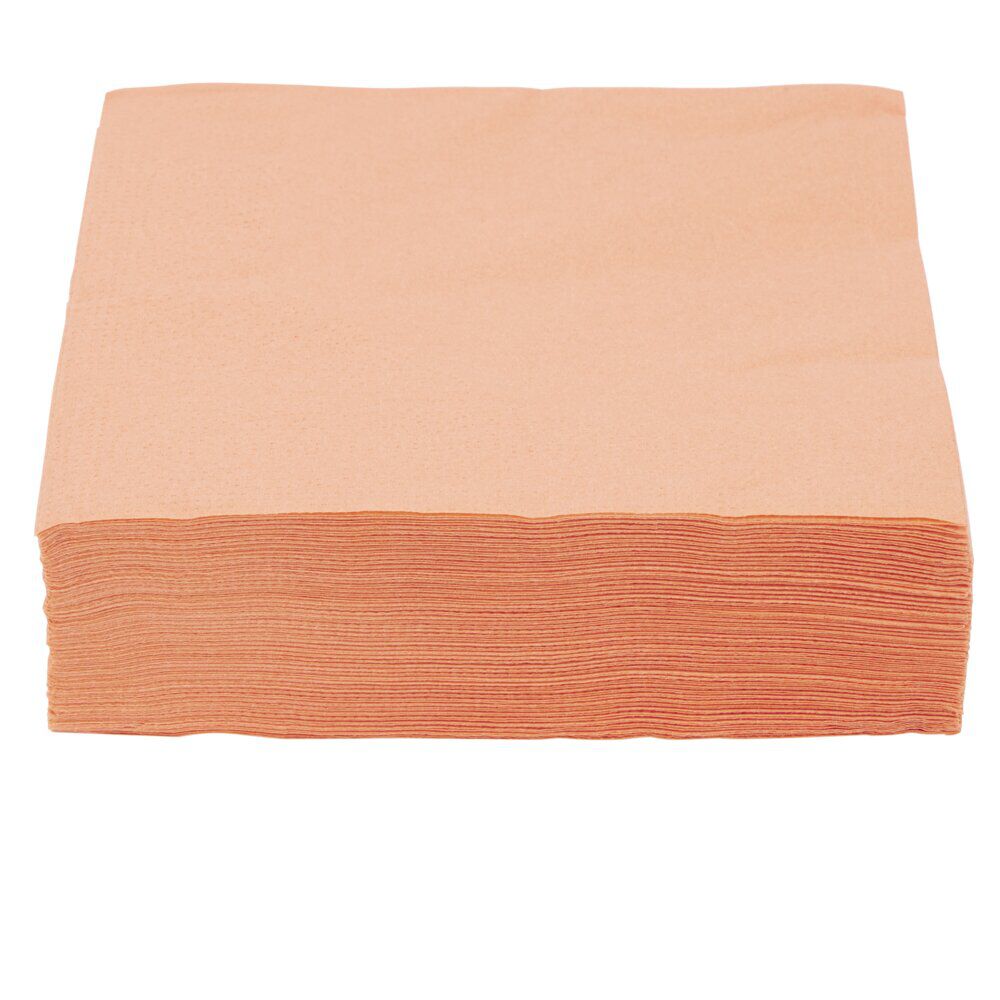 Serviette papier 33x33cm orange x50
