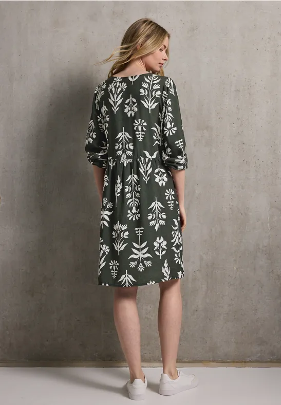 Print-Kleid mit Schleifen