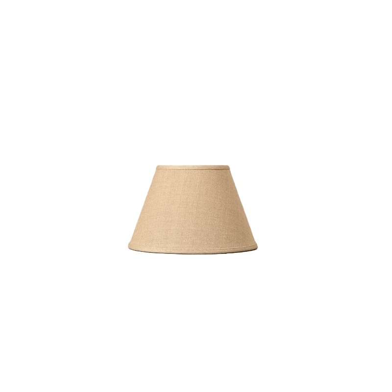 Abat-jour Conica Cottage en lin beige Ø 20 cm NIEDERAU
