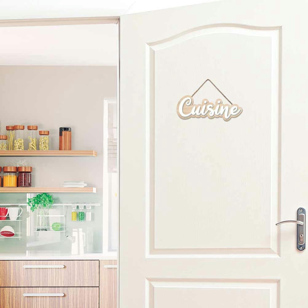 CUISINE - Plaque de porte pour cuisine 19,5x7cm