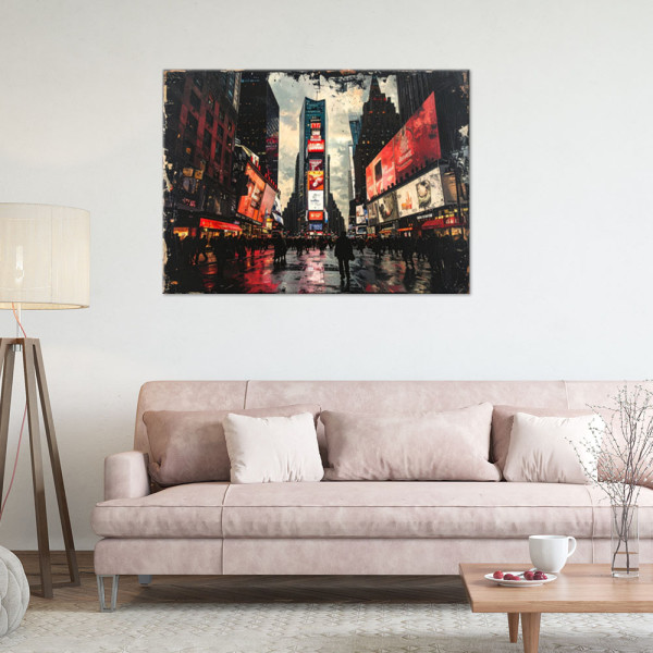 Obraz do salonu sypialni biura, Nowy Jork Times Square 30x20