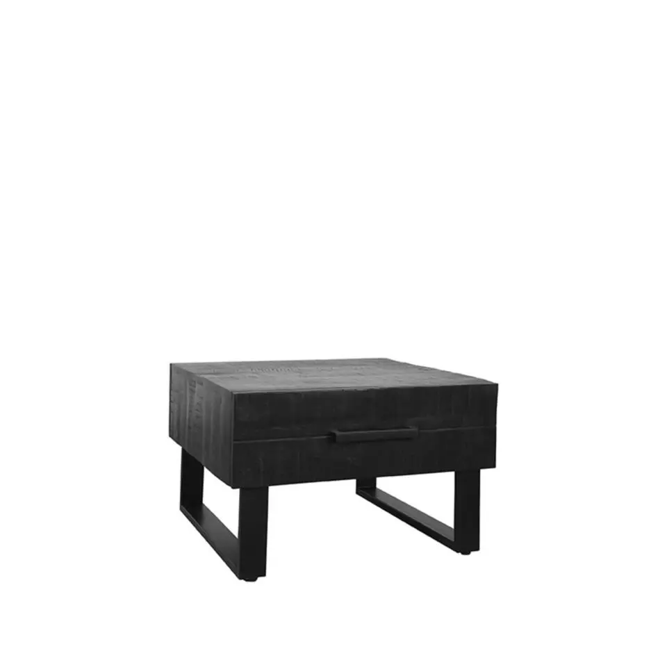 LABEL51 Salontafel Santos Zwart Mangohout 70cm