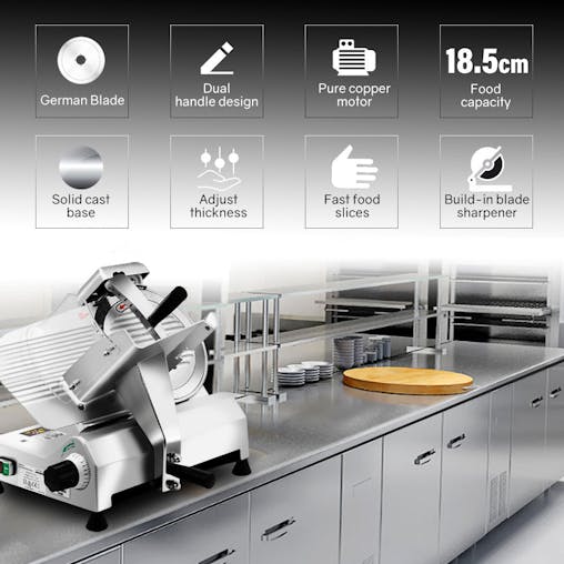 NNEMB Commercial 10 Meat Slicer Food Cutting Machine Electric Deli Shaver