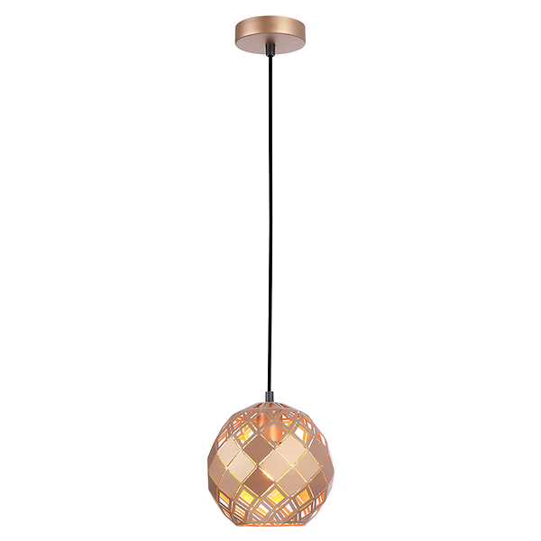 Lampa wisząca Paulela 20 cm stalowa złota