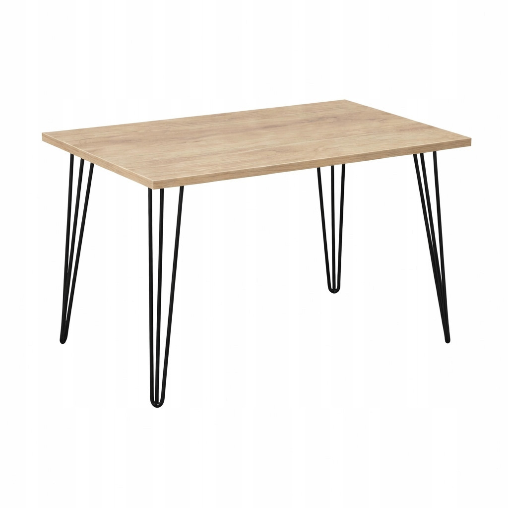 Stół 60x100cm Stolik Hairpin legs skośne Dąb Sonoma