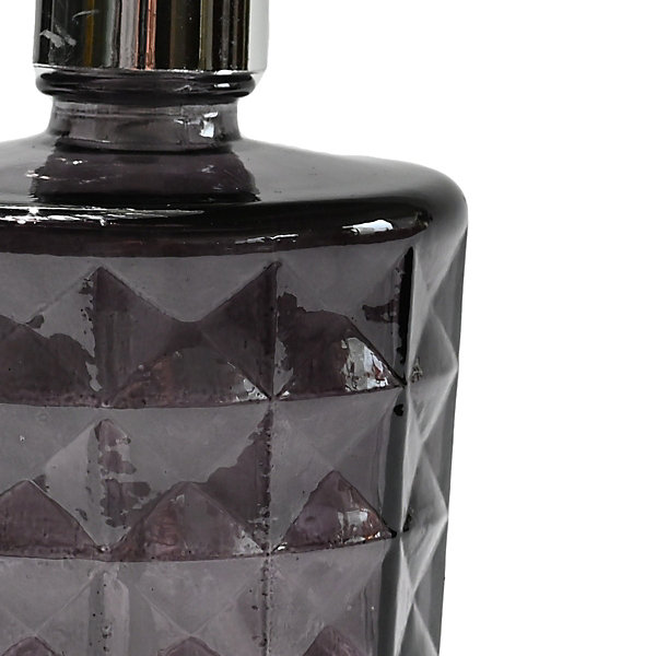 Distributeur de savon en verre recyclé Anthracite 17,5 cm KRYSTAL