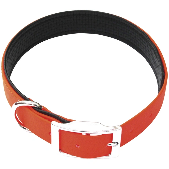 Hundehalsband, Größe: 45 cm, Biothane, neonorange