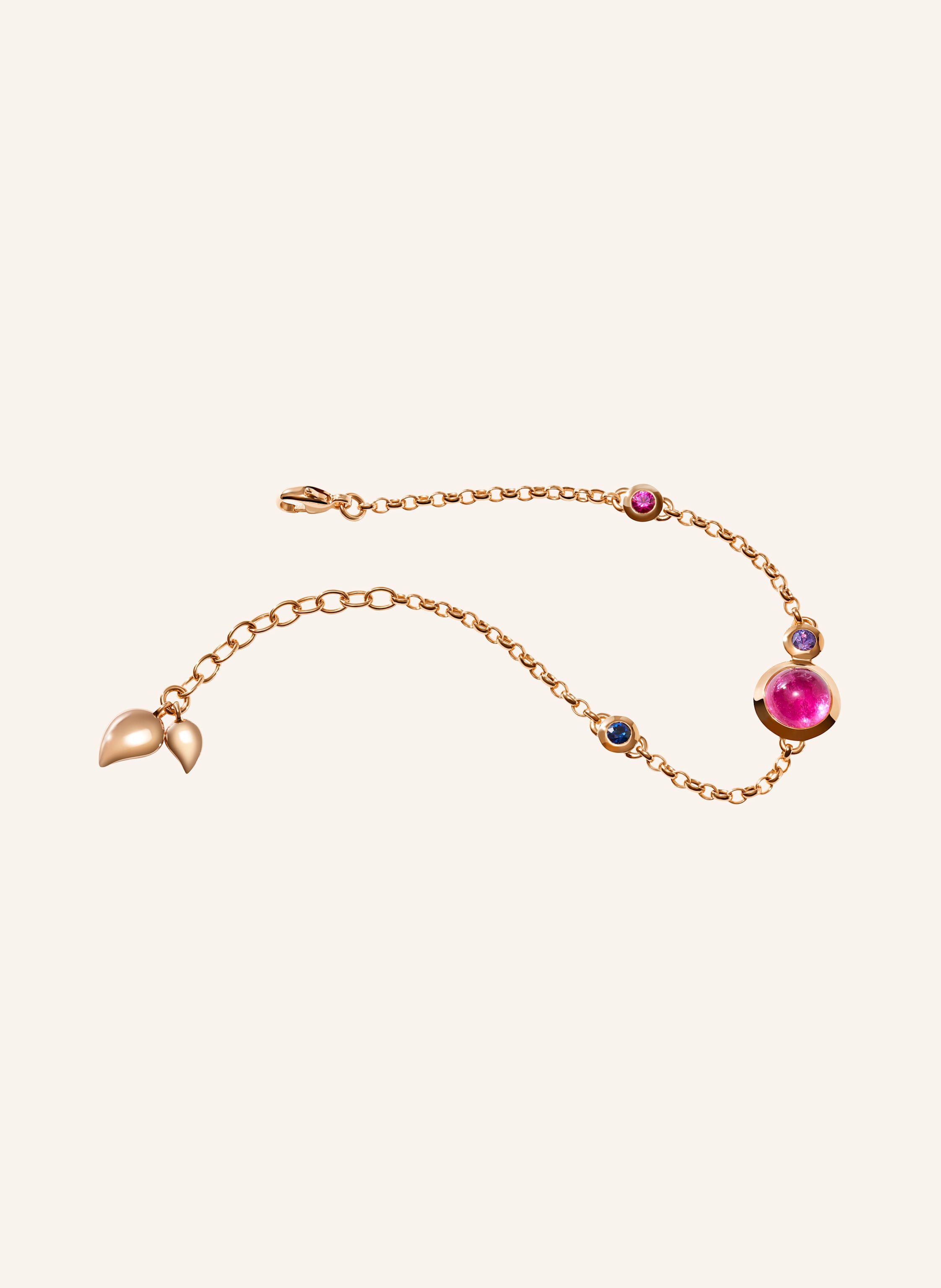TAMARA COMOLLI Armband BRACELET BOUTON MINI CHAIN 'WILDBERRY' - SMALL/MEDIUM 18K Roségold
