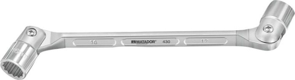LEDDNØKKEL MATADOR M/KNEKKTOPP 18X19MM MATT