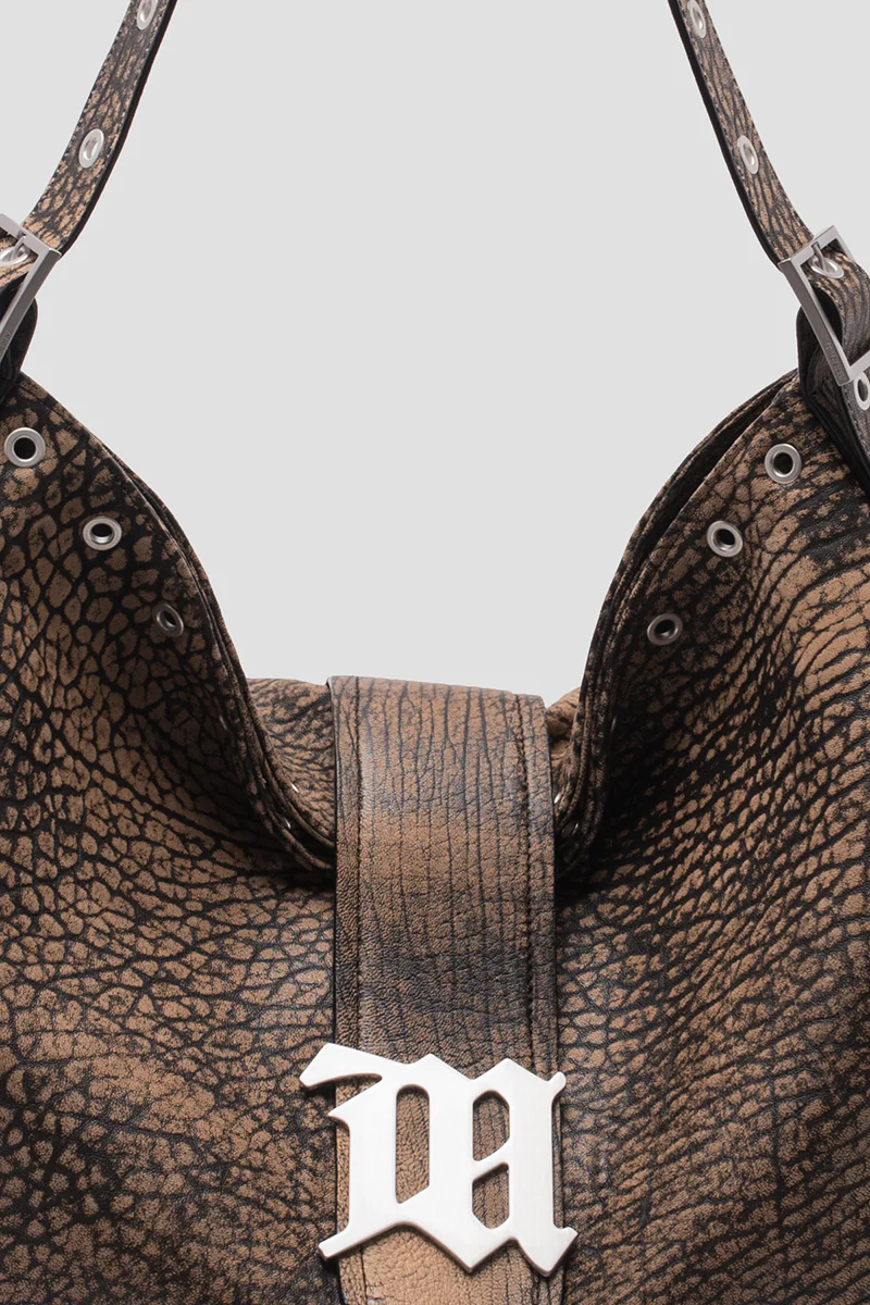 Safari Leather Hobo Bag