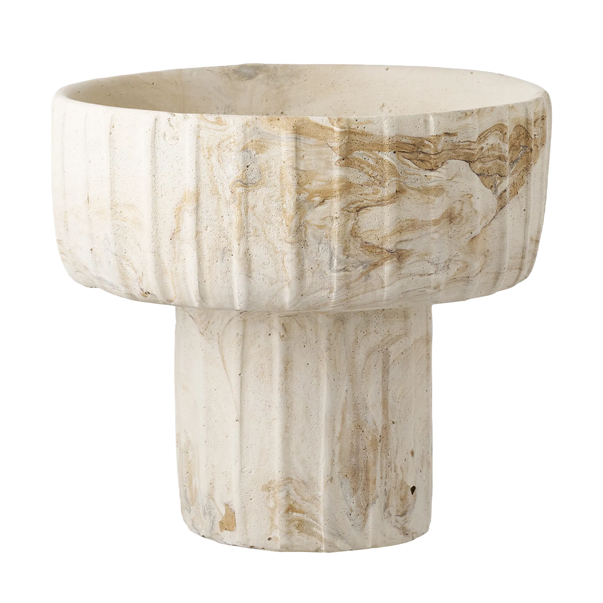 Artichok Hiba Vaas Bruin/Beige - Ø 21 x 19 cm