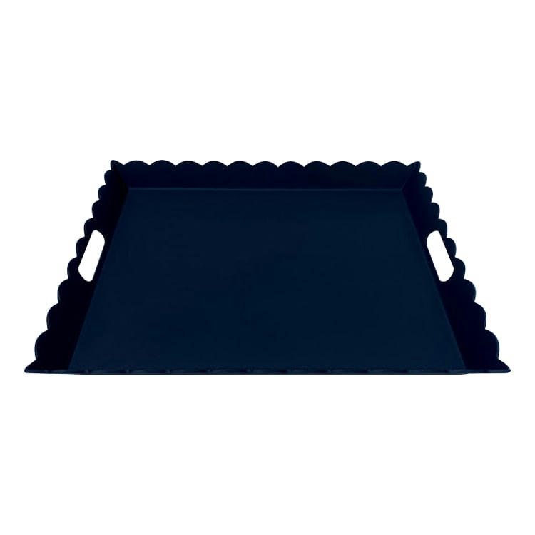 COLLECTION PETITE DÉCO - Plateau aluminium noir 56X48cm