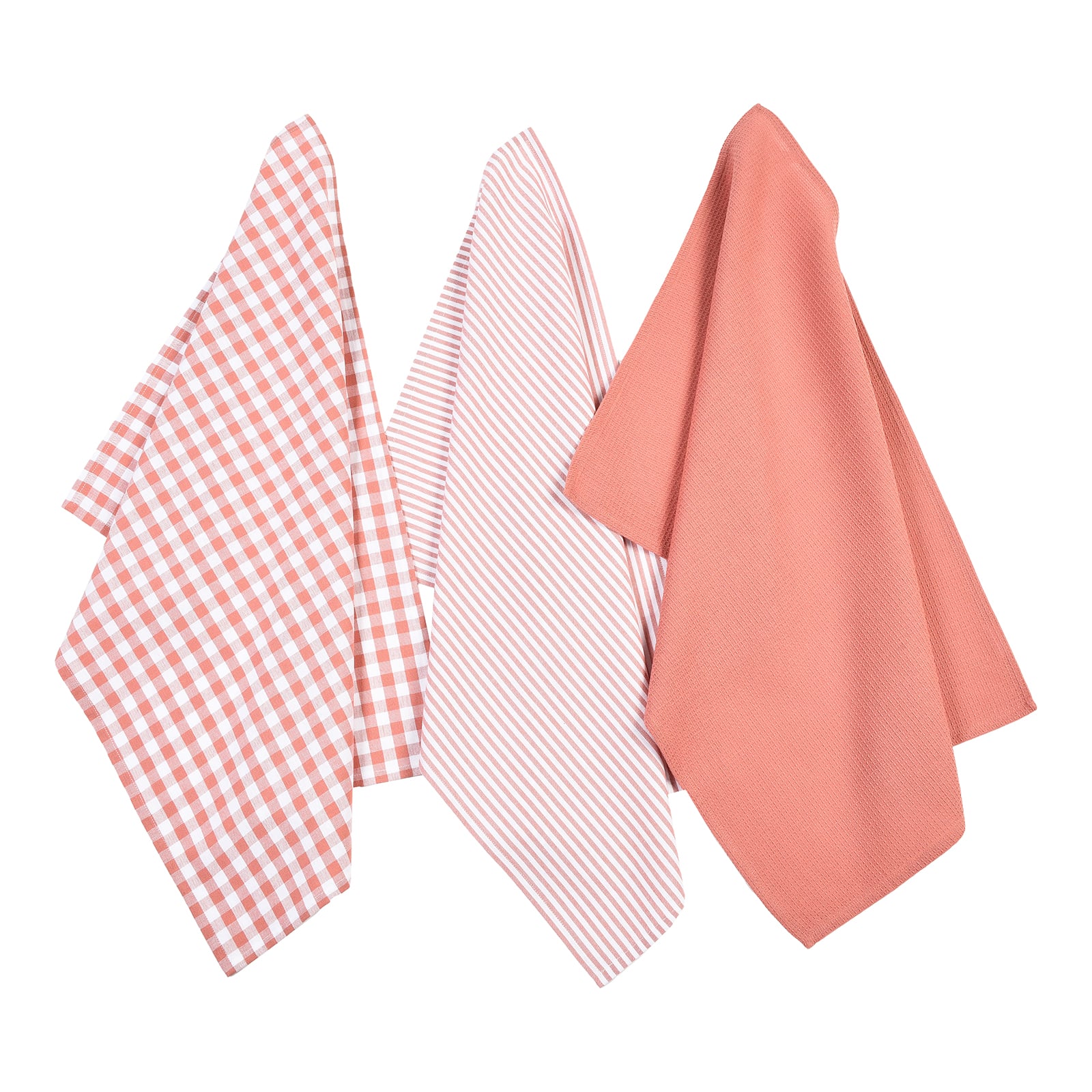 Geschirrtuch-Set Rosa,L 700 x B 500 mm, 3 -tlg.