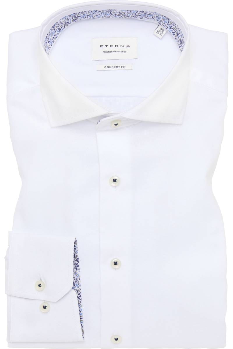 ETERNA Comfort Fit Hemd weiss, Einfarbig