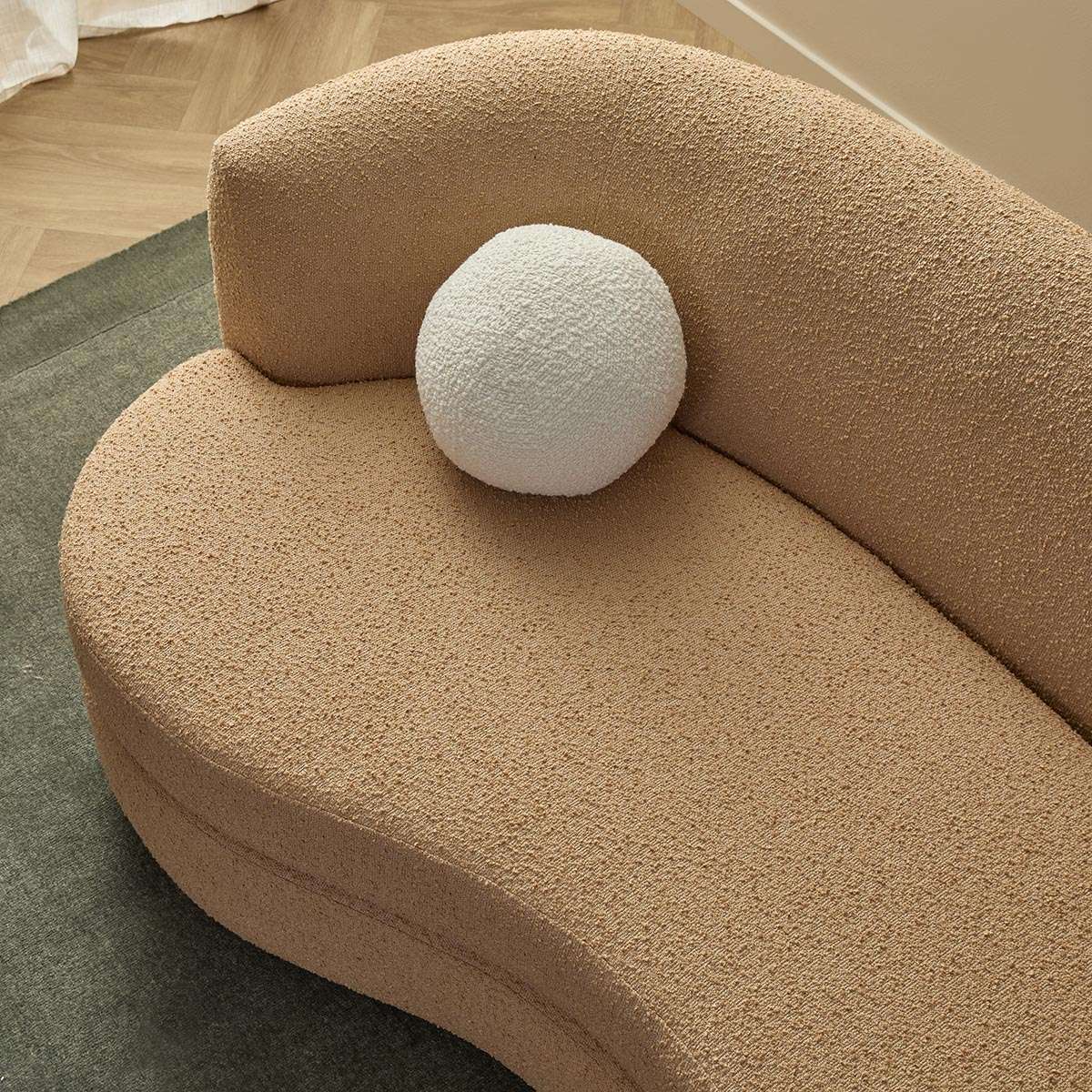 Lyle Pebble 2.5 Seater Sofa - Caramel Boucle