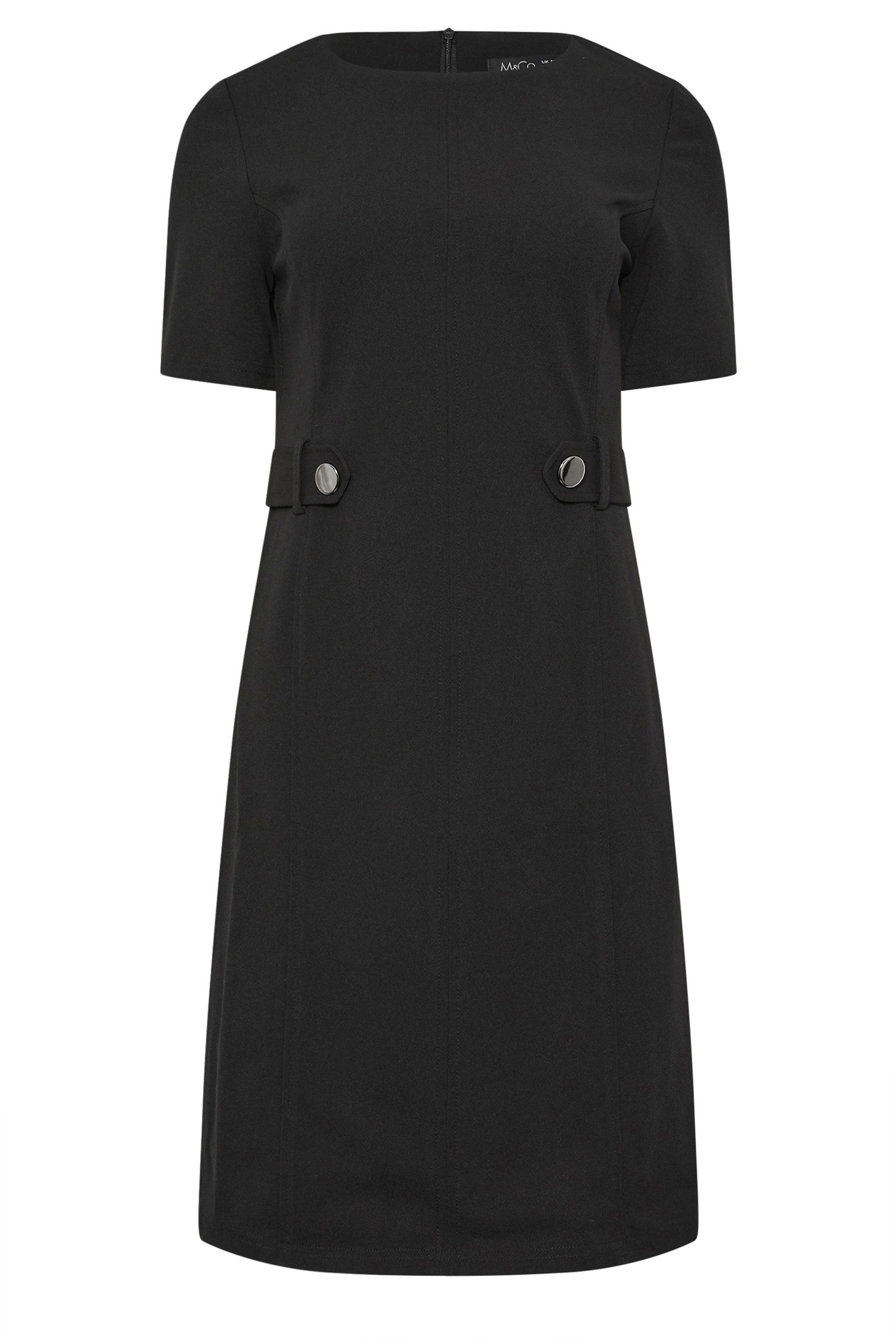 M&Co Button Detail Tailored Dress