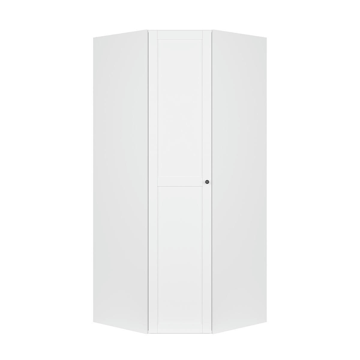 - Armoire d'angle 1 porte L103-103 x H240 cm stratifiés blanc