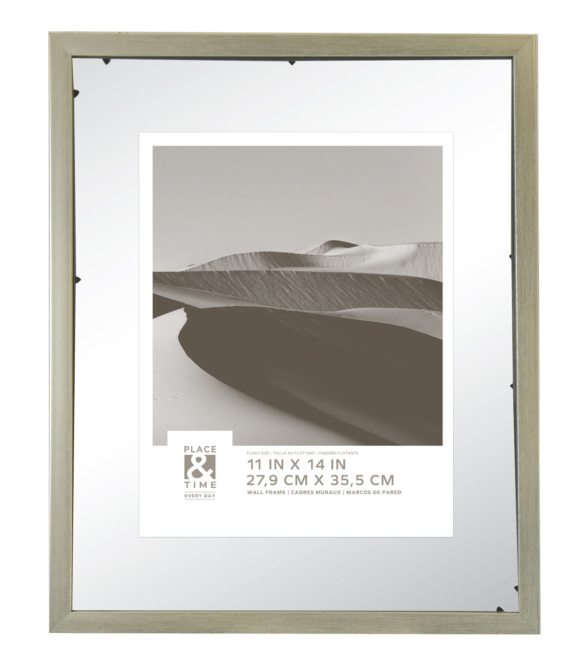 11 x 14 Silver Wall Float Frame by Place & Time
