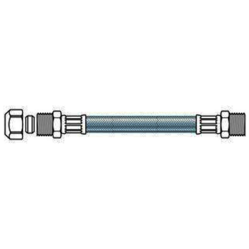 Raccord flexible bicône 15 x M 1/2