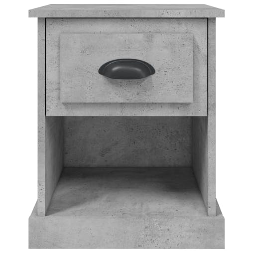 NNEVL Bedside Cabinet Concrete Grey 39x39x47.5 cm Engineered Wood