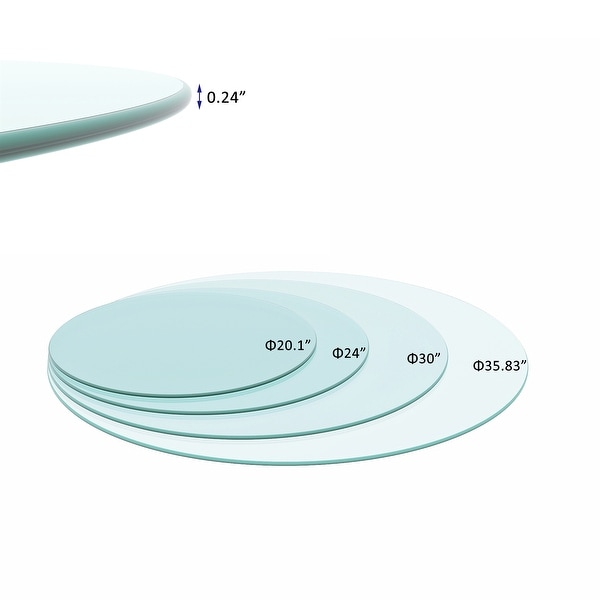 Round Tempered Glass Top