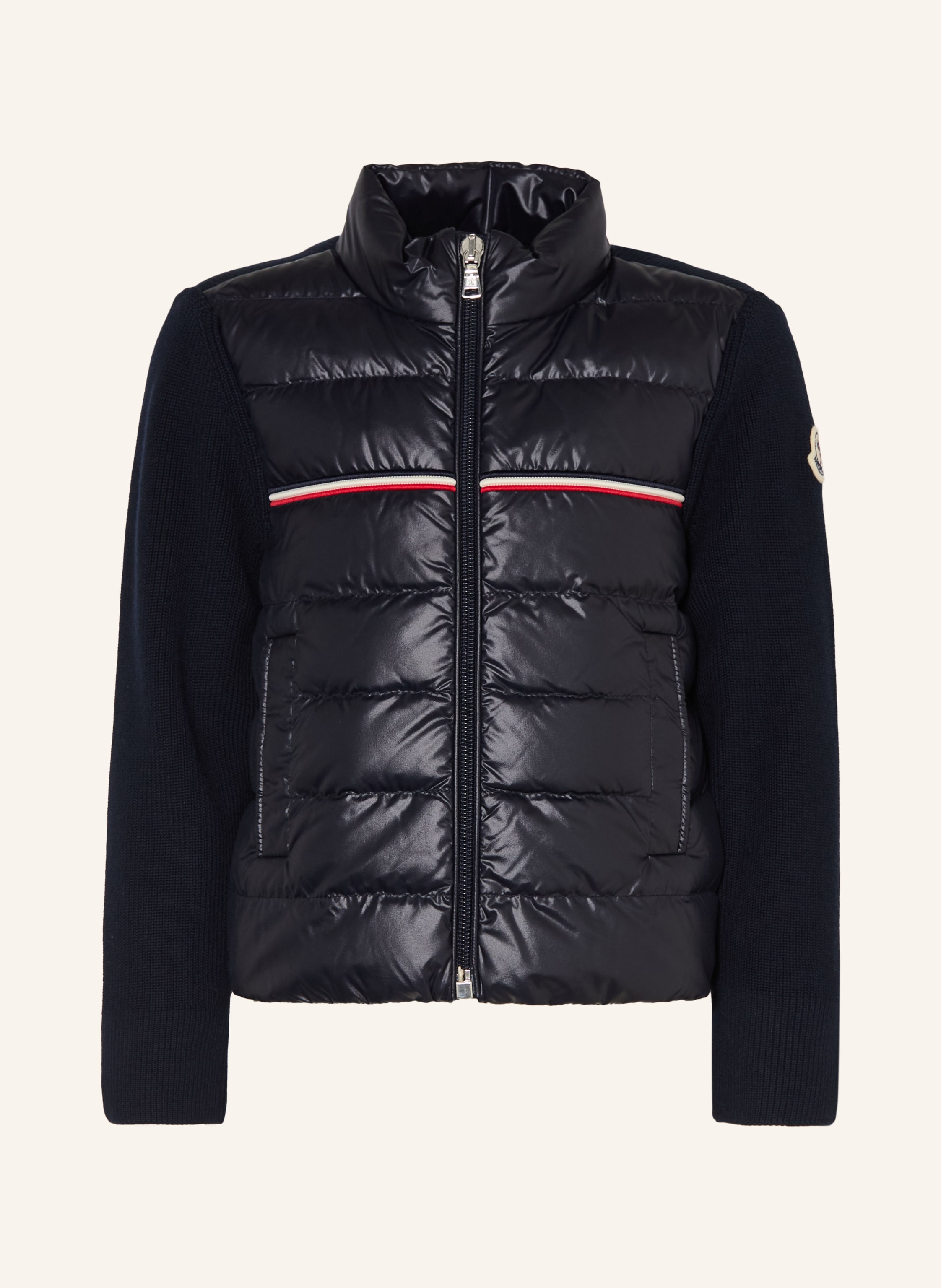 MONCLER enfant Daunenjacke im Materialmix