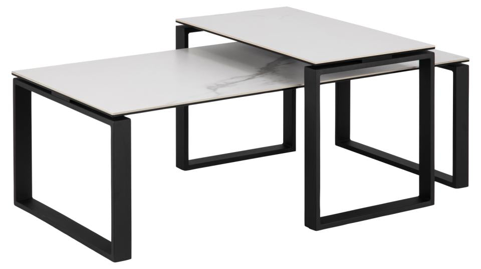 BRAM Salontafel Muker - 115 x 55 cm - Wit