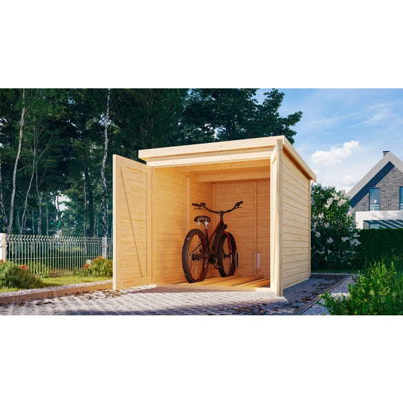 Gartenhaus, Fahrradgarage, 19mm