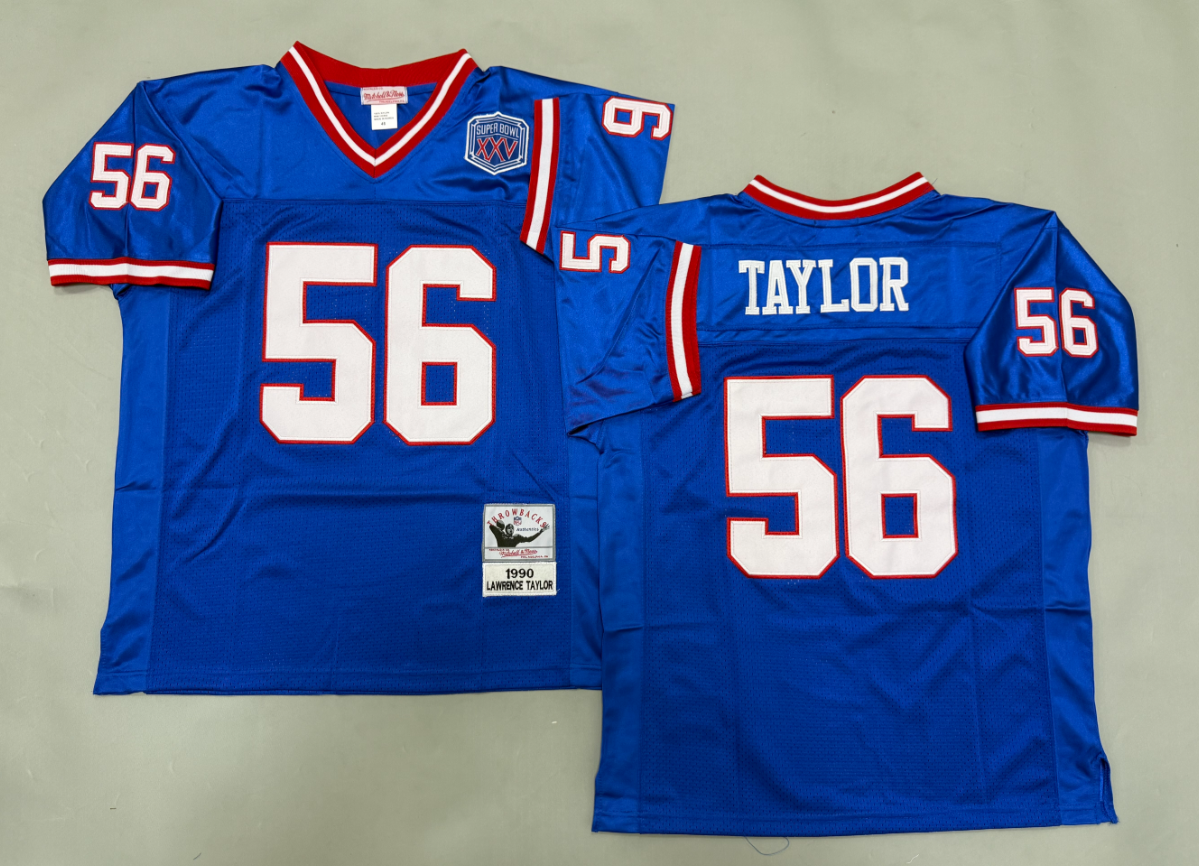 Lawrence Taylor New York Giants Authentic Throwback Retired Player Jersey